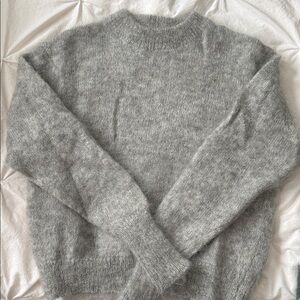 Wilfred Heather Grey Mohair Blend Sweater